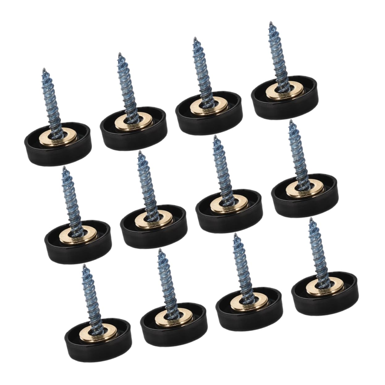 TIDTALEO 12pcs Stainless Steel Decorative Screw Covers Caps for Bathroom Mirrors Kitchen Panels and Arts Crafts Mirror Fasteners with Strong Fastening Power