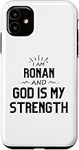 iPhone 11 Motivational Saying I Am Ronan Jesus is My Superhero Men Case
