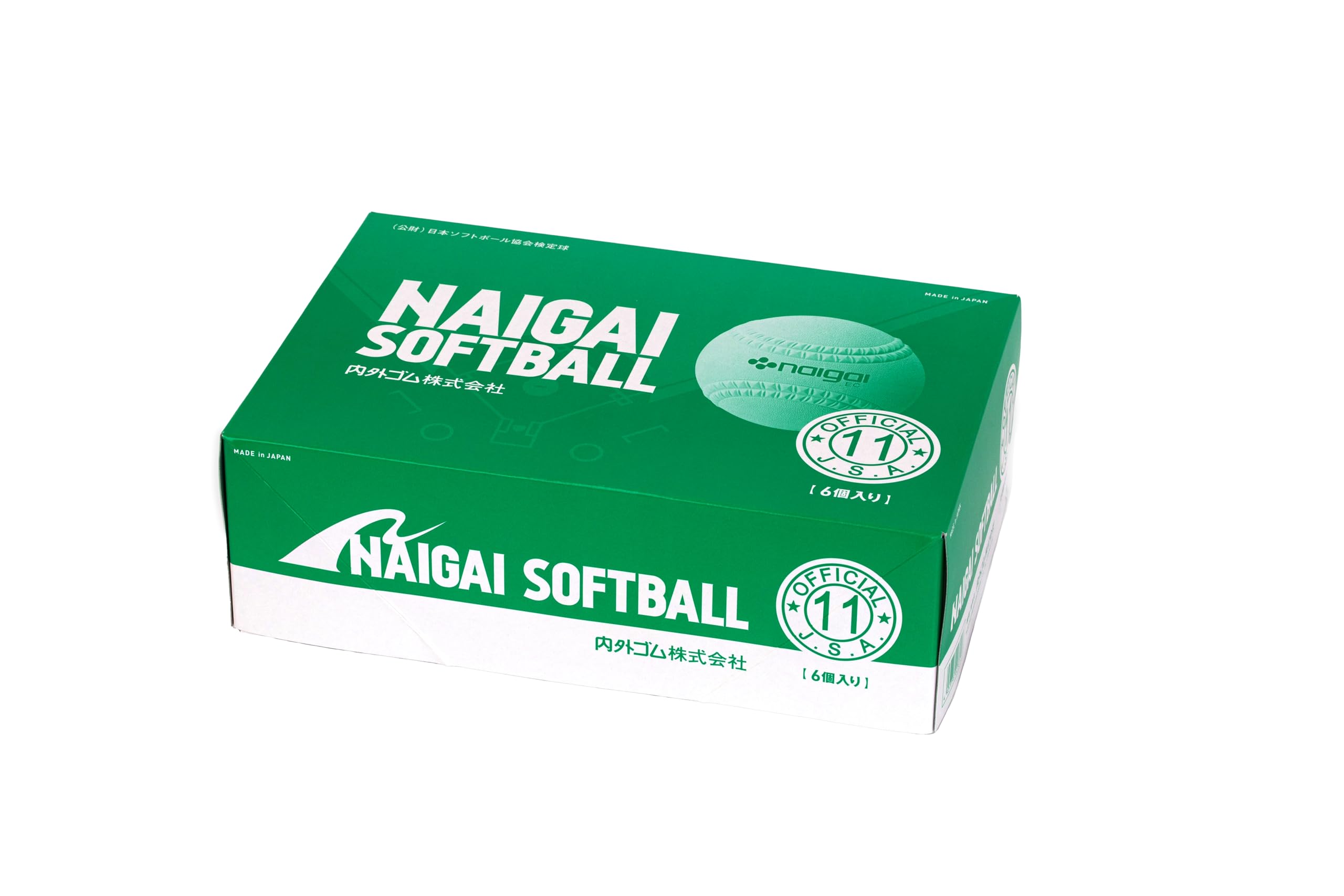 Amazon.co.jp: 内外ゴム(NAIGAI) 新デザイン ナイガイソフトボール 11