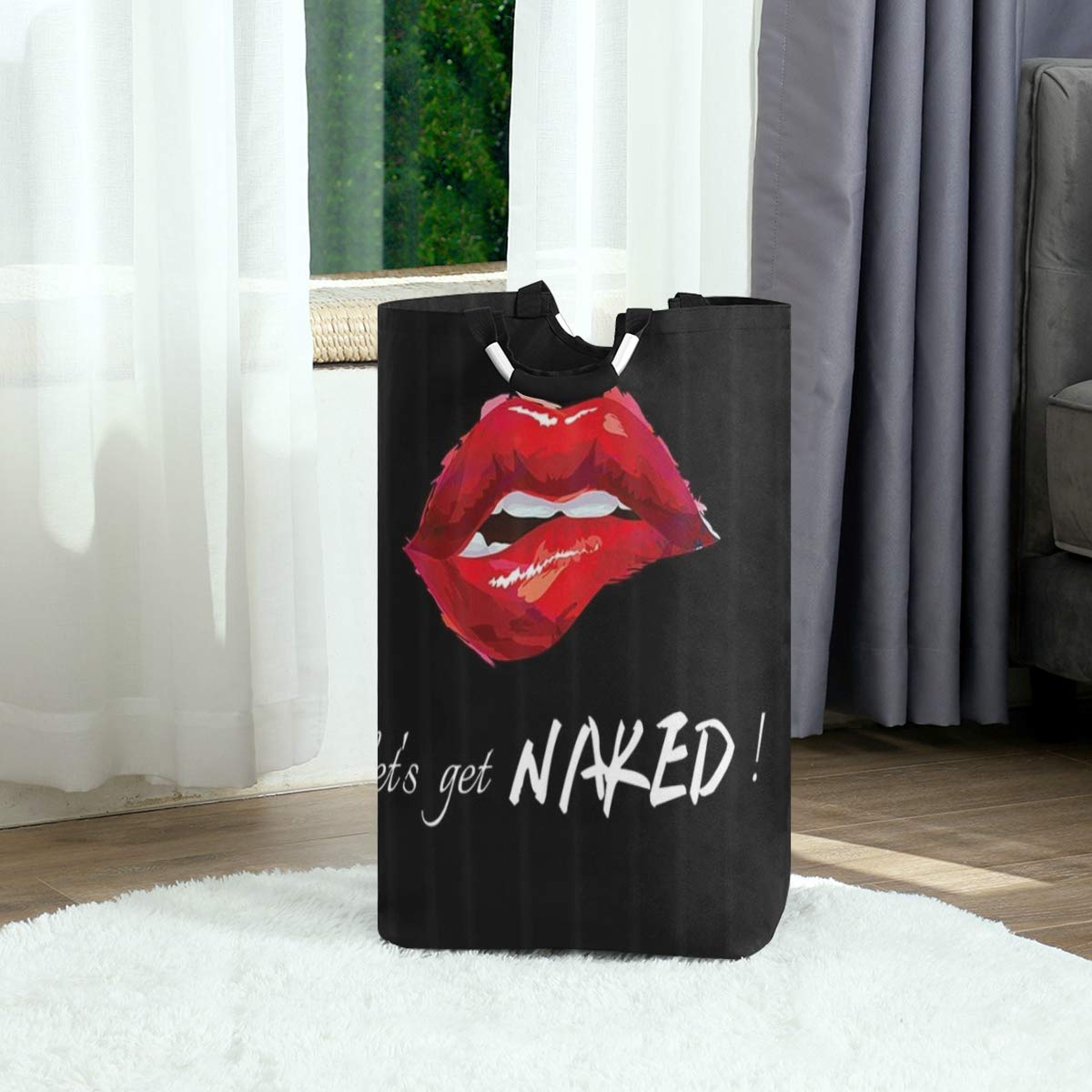 ZOANEN Bolsa de lavandería,Labios Rojos y Mujeres Sexy Desnudas sobre Fondo  Negro Cesta de lavandería Plegable Grande,Cesto de Ropa Plegable,Papelera  de Lavado Plegable : Amazon.es: Hogar y cocina