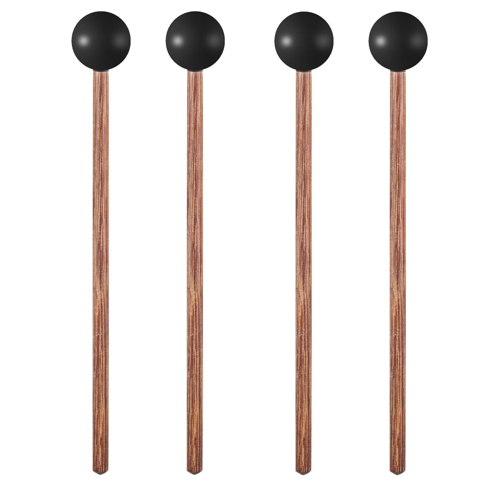 Bacchette in Legno per Xilofono,4 Pezzi Gomma Mazze a Percussione Bastoni Bacchette,Bacchette per Marimba,Bacchetta con Manico in Legno per Percussioni,Glockenspiel,Marimba,Timpani,Tamburo