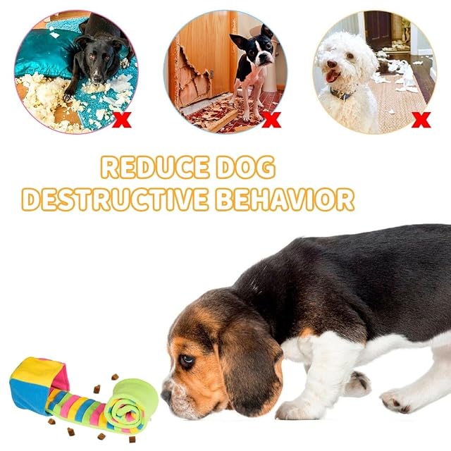 Foto 5 de 8 de DONGKER Juguete para olfatear perros, rollos interactivos coloridos para olfatear perros pequeños y medianos
