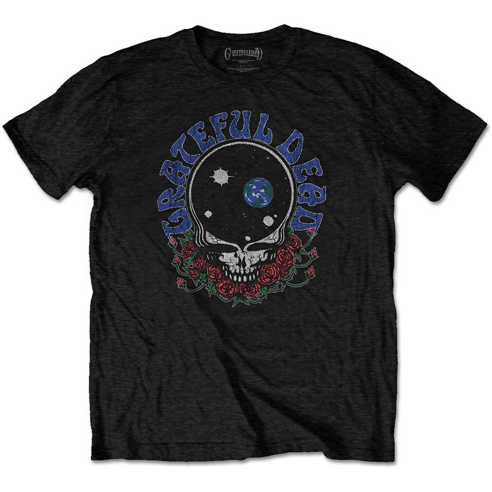 Grateful Dead Unisex T-Shirt Space Your Face & Logo Black