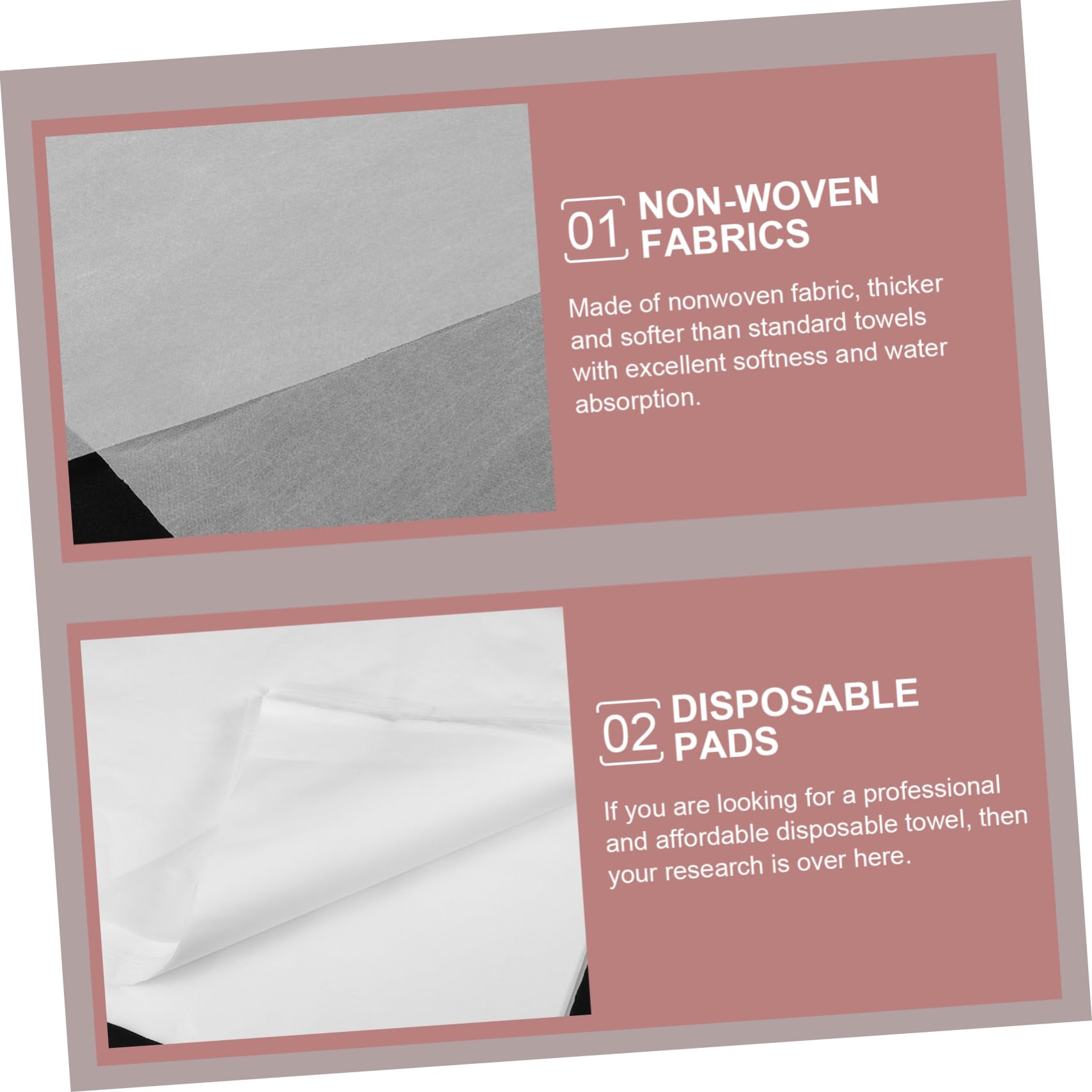 PartyKindom Towel for Bathroom 100pcs Disposable Towels Compressed Nonwoven Spa Salon Waterproof Oil-Proof Foot Bath Mat Spa