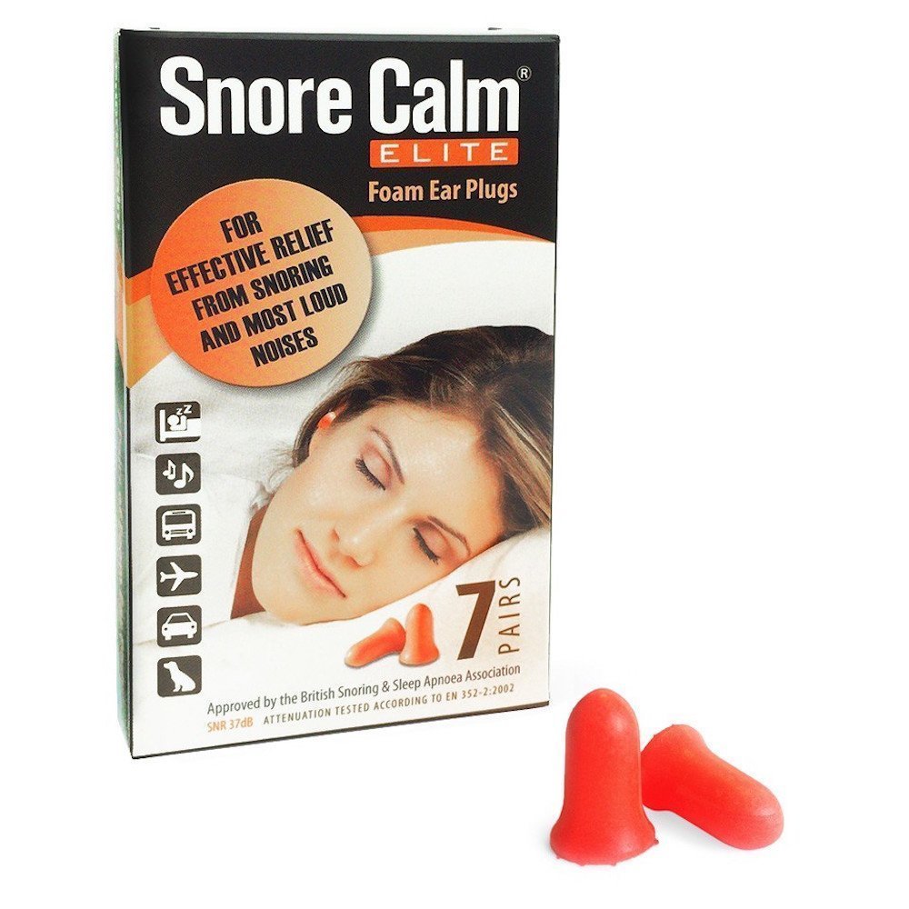 Snore Calm ELITE Foam Ear Plugs (7 Pairs)