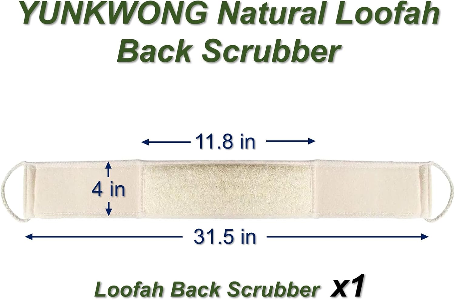 Natural Loofah Sponge, Exfoliating Body Scrubber for Men Women, Loofah with Handle, Exfoliating Back Scrubber for Shower Set, Deeply Clean & Invigorate Your Skin (1 pcs in Box) image 4