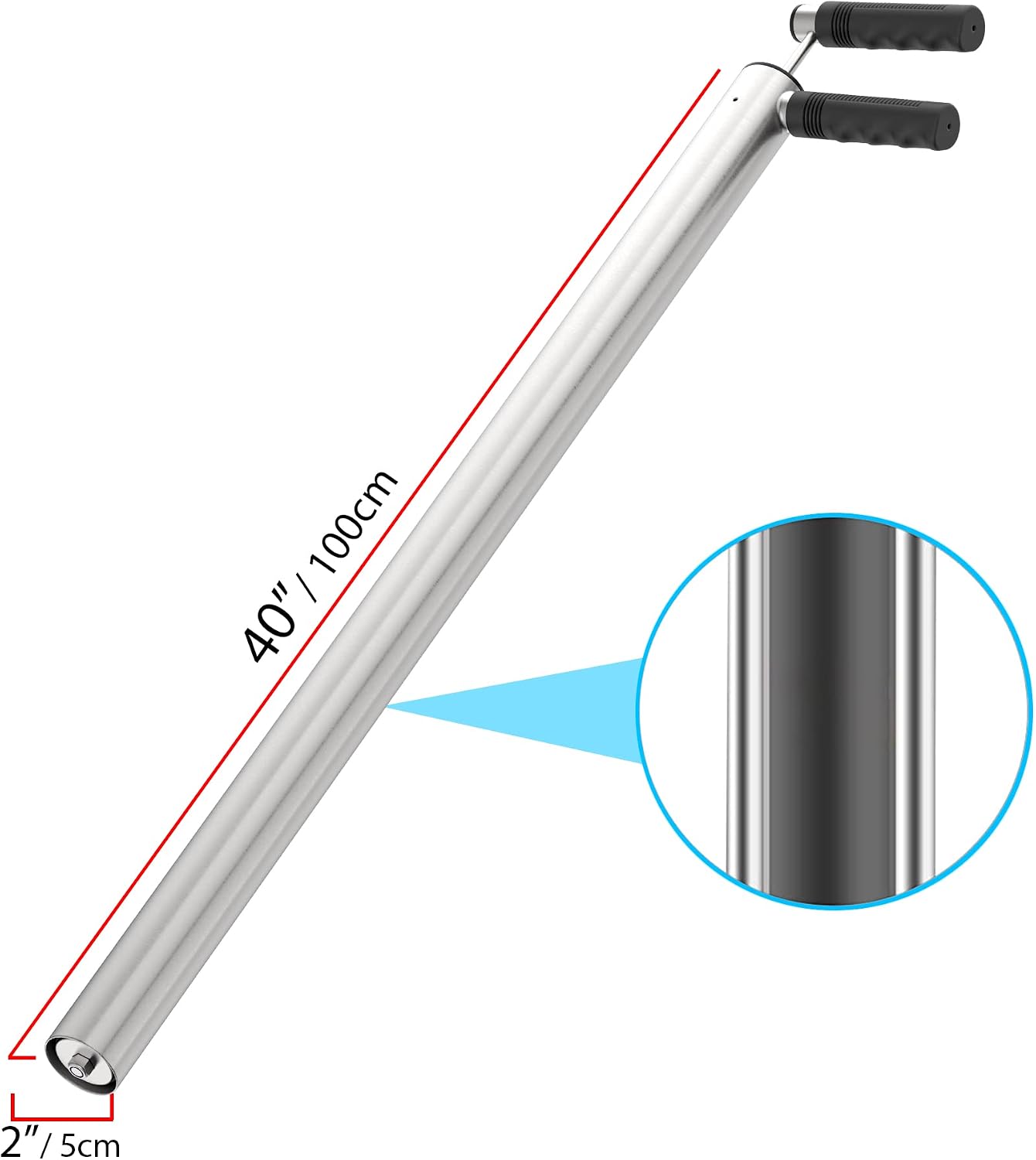 SturdyShape Ghost Shrimp Pump V2 For Beach – Stainless Steel Sand Pump for Catching Sand Shrimps, Lugworms, and Live Bait With Adjustable Suction Cup