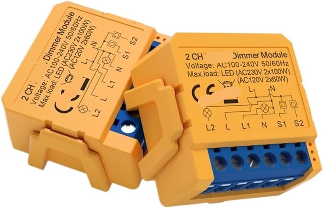 1 Pcs Smart Dimmer Switch Module, 1/2 Way Control Dimmable Light Switch(1 gang)