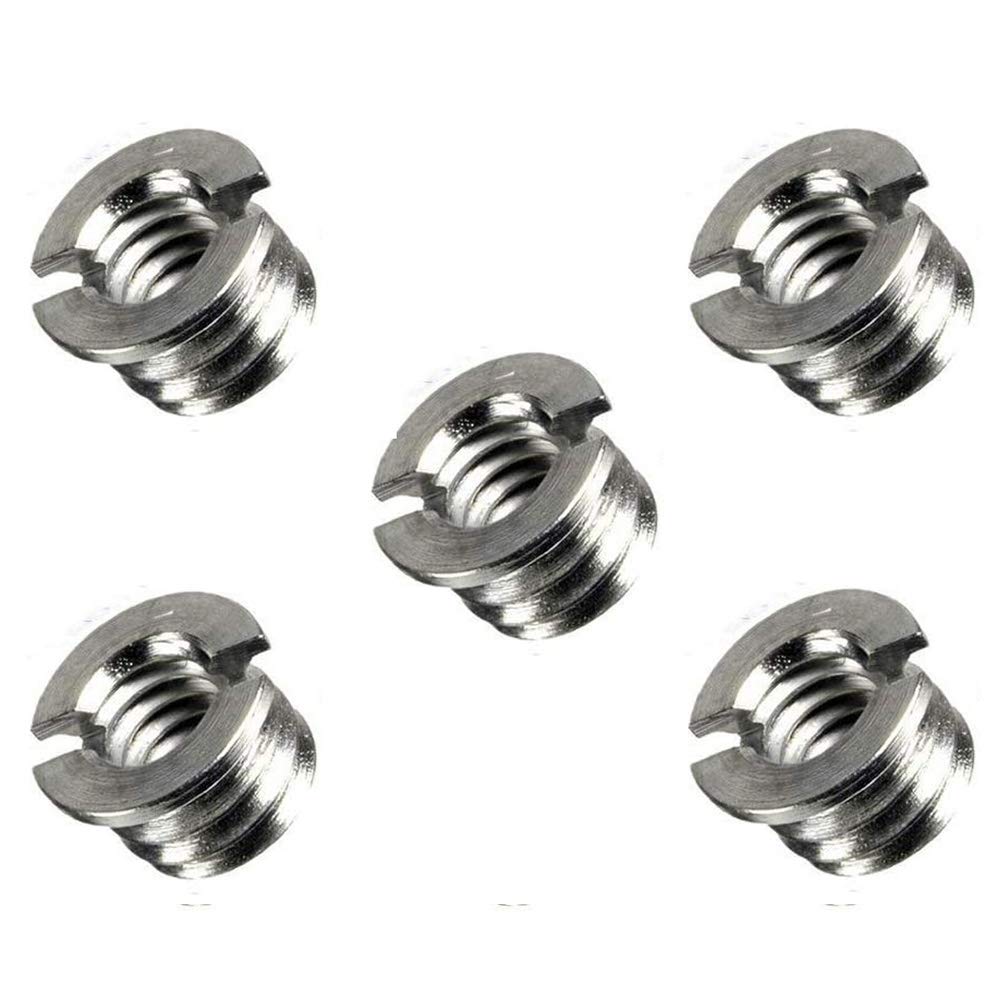 Greluma 10 pièces métal 1/4 "à 3/8" convertir Adaptateur de vis pour trépied Monopode rotule DSLR SLR（2 Types）