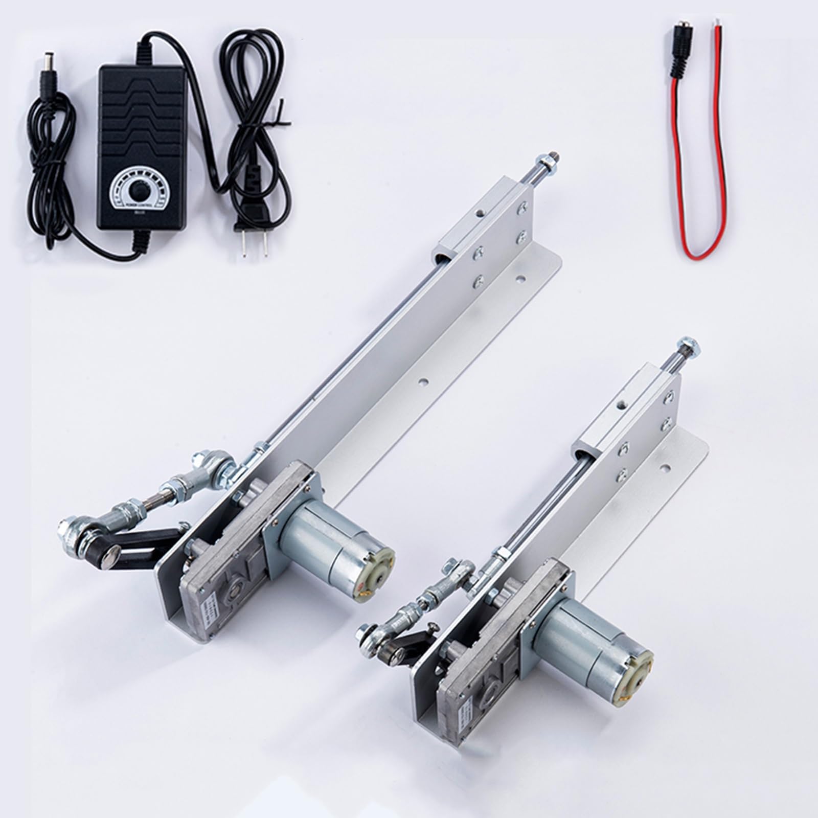 Thrusting Machine Reciprocating Cycle Linear Actuator, DC 12/24V Gear Adjustable Telescopic Motor, High Torque Motor with Speed Controller for DIY Design Shale Shaker(24v (3-15 cm Stroke) 120 RPM)