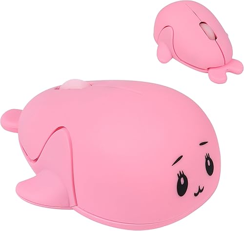 Ratón inalámbrico Bluetooth lindo animal pequeño con forma de delfín ratones de computadora con receptor USB 2.4GHz y Bluetooth modo dual silencioso disponible en Yaxa Costa Rica