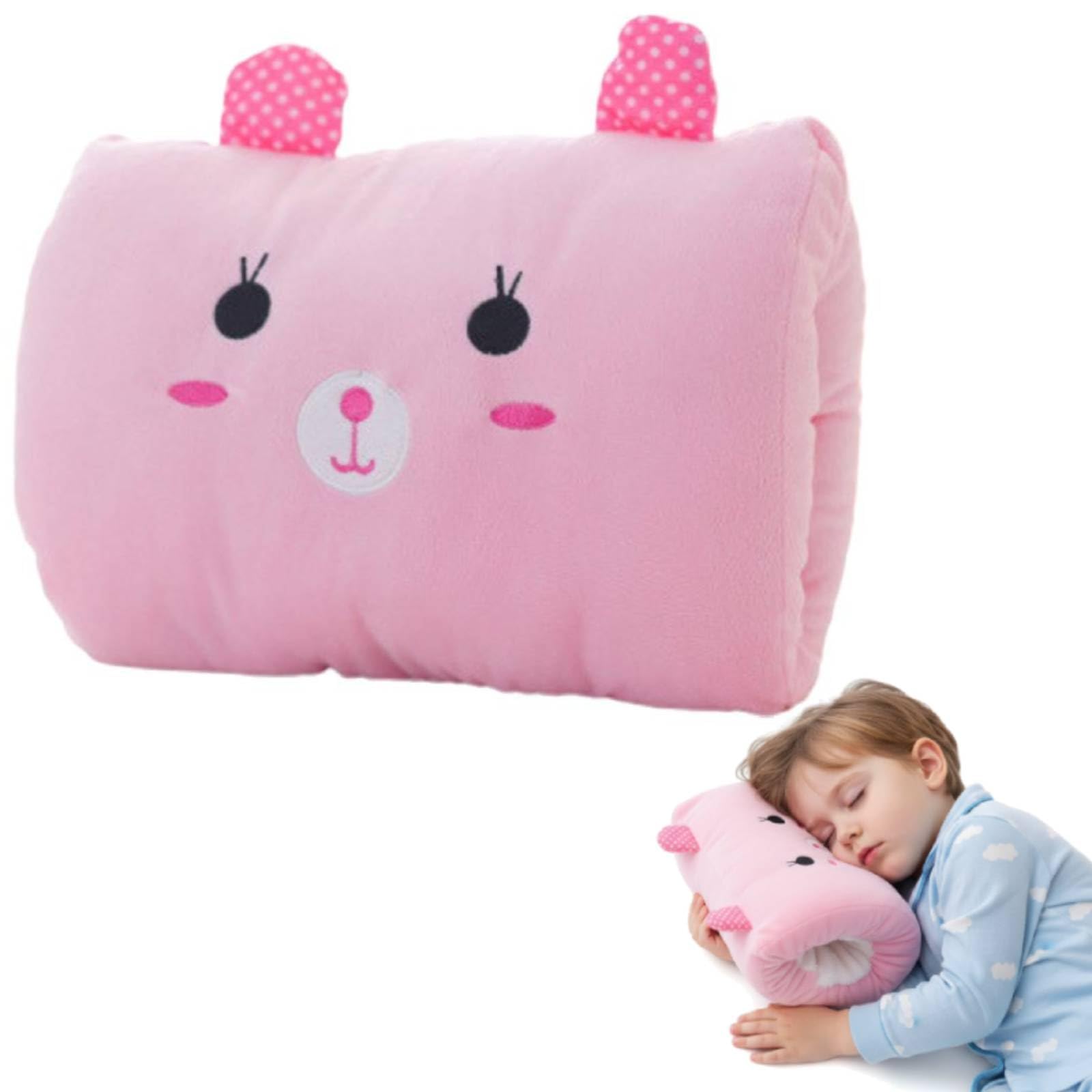 Kids Cartoon Hand Pillow, Cute Plush Animal Hand Warmer Rest Weak Hero Arm Pillow, Children's Throw Pillows Cushions for Students to Take A Nap, Travel Essentials- Non-Electrical Arm Support(rabbit