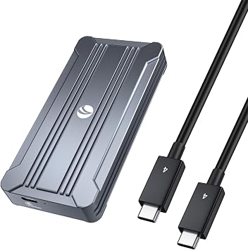 40Gbps NVMe Enclosure V VCOM M.2 NVMe SSD Enclosure Aluminum Alloy External NVMe Enclosure Support Size 2280 M&B+M-Key, Thunderbolt 3/4, USB4/3.2/3.1/3.0/2.0