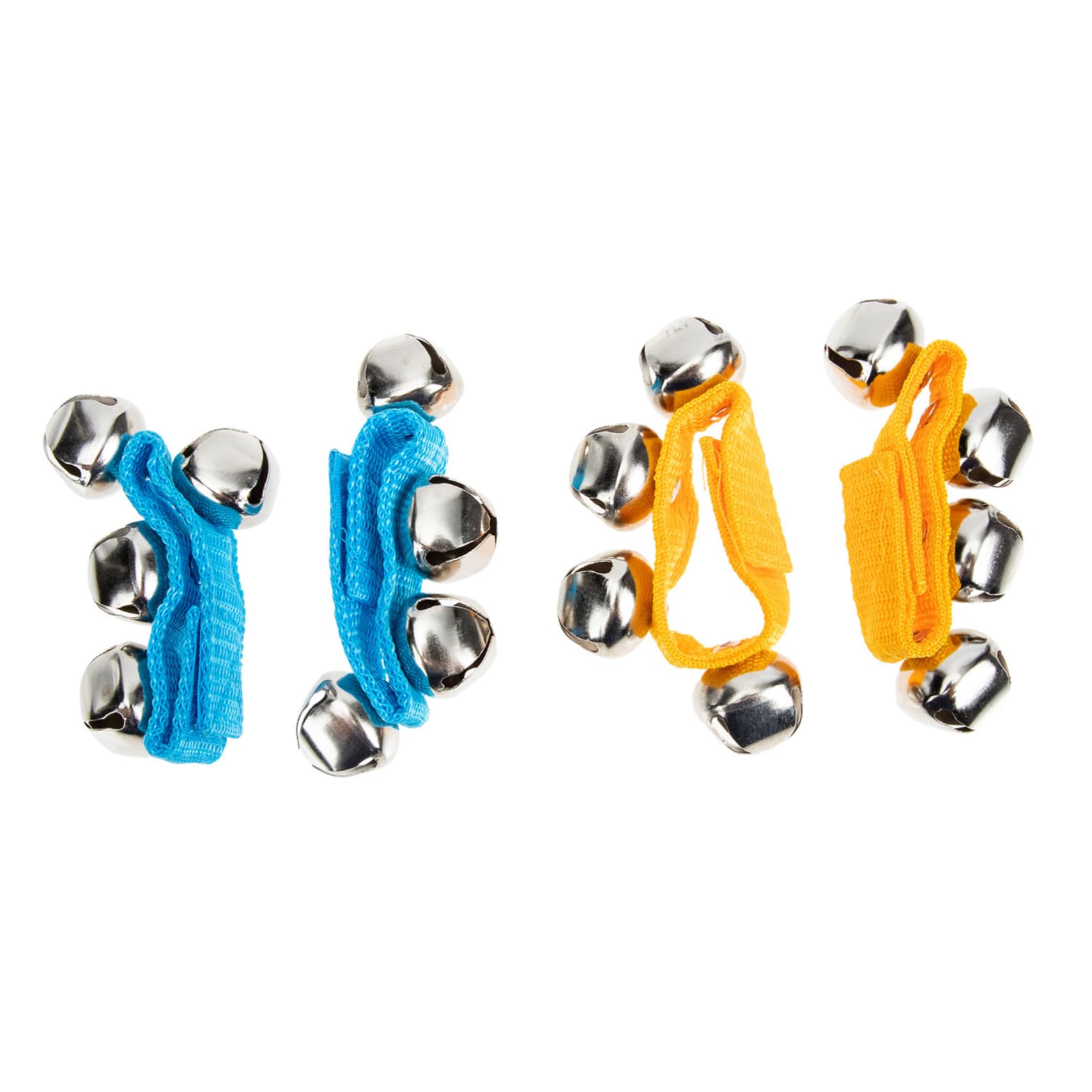 HANABASS 4Pcs Wrist Band Bells Bracelets Durable Musical Instrument for Sturdy Rattle Bells for Parties Christmas Birthdays Colors