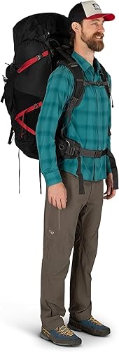 Miniatura 9 de Osprey Aether Plus 100L Mochila de mochilero para hombre, Axo Green, LXL