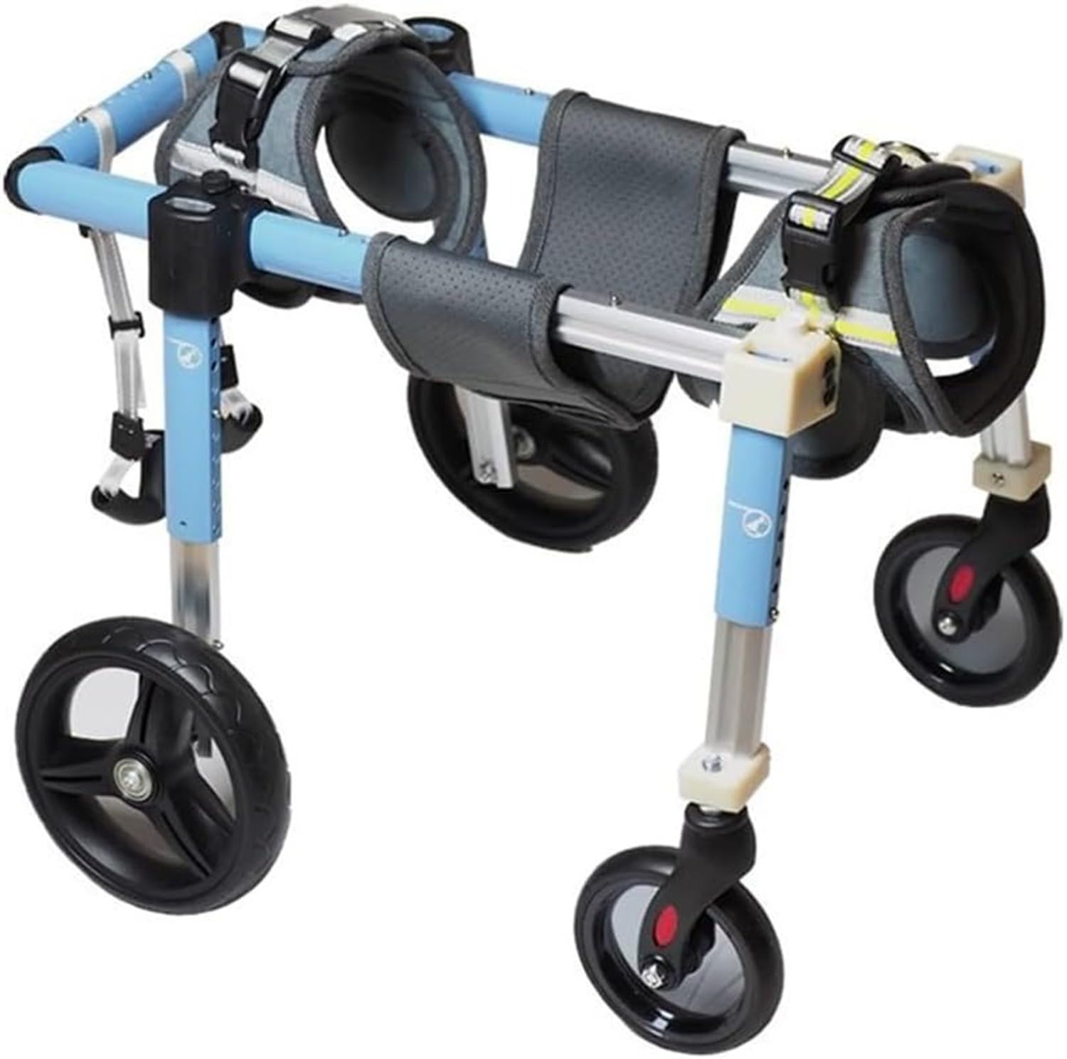 Carrello per La Mobilità del Cane, Cani Anziani Sedia A Rotelle,Supporto Regolabile per Animali Domestici con 4 Ruote per Cani Disabili,Carrozzina per Cani per Zampe Anteriori E Posteriori S