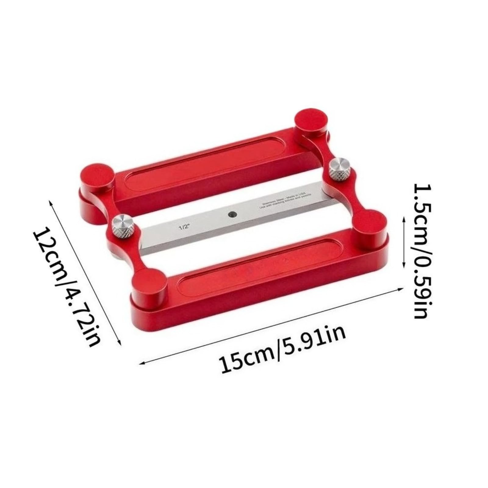 Center Finder Gauge Woodworking Set- Interchangeable Marking Rods for Self Centering Doweling Jig, Joinery Hole Drill Guide, Positioner Locator Tool — Amazon image 2