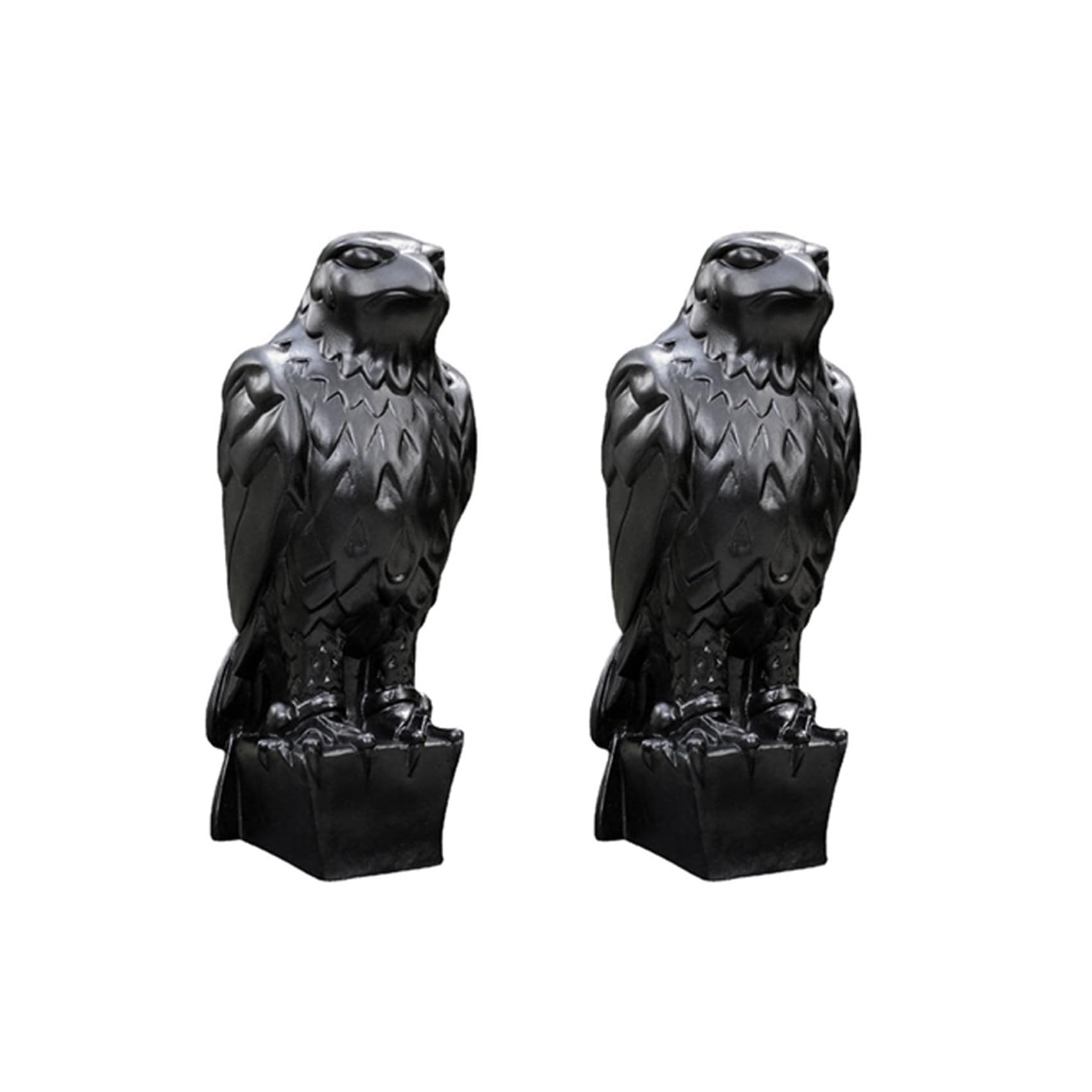 Vjsujehgy 2X Maltese Falcon Statue Shelf Decorations Maltese Falcon Replica From the Film Prop Replica Handmade Resin Sculpture