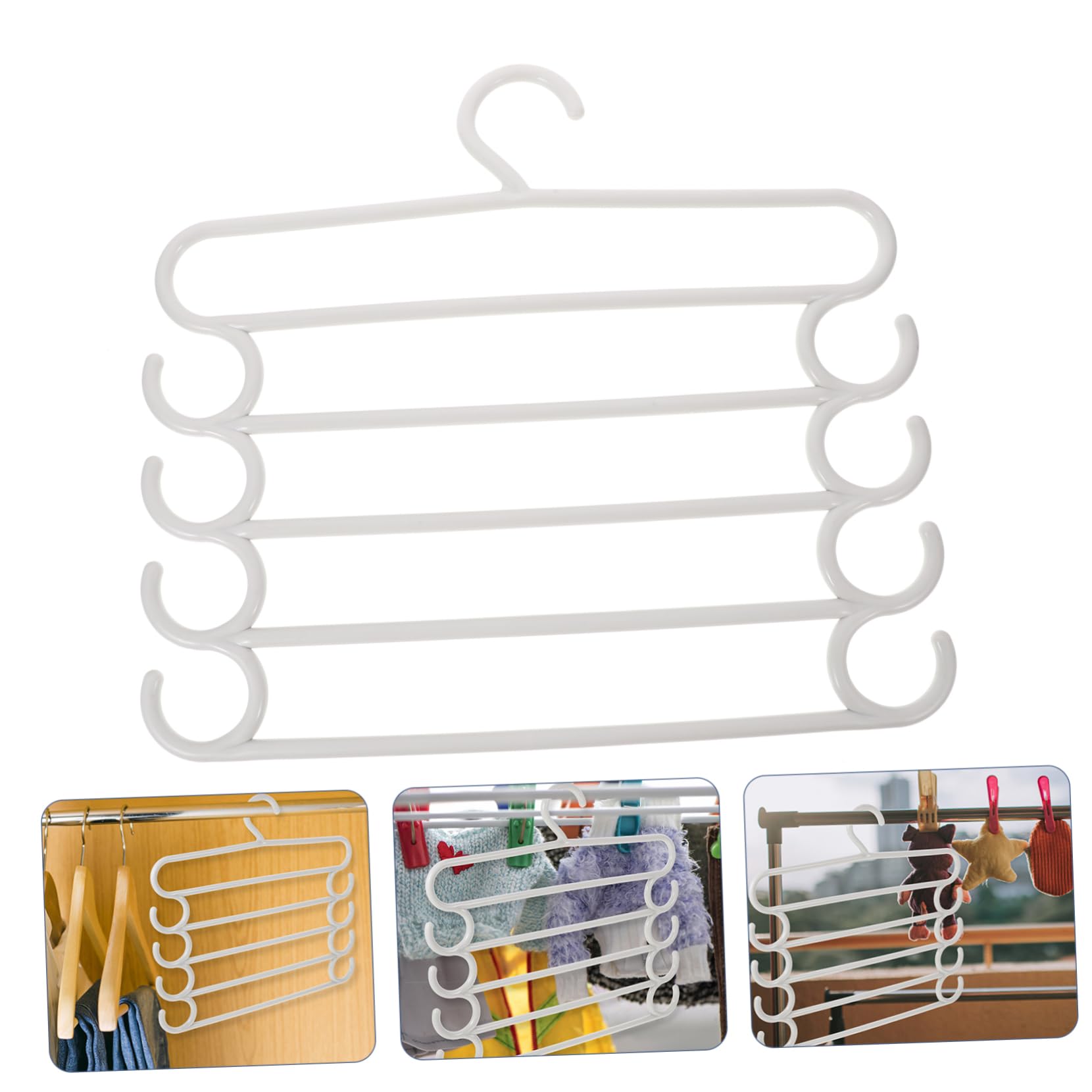 5stücke Teiliges Mehrschicht-hosenbügel Für Platzsparende Kleiderschränke Multifunktionale Organizer Für Hosen Kleidung Schals Krawatten Und Gürtel Für Kleine Wohnungen Und