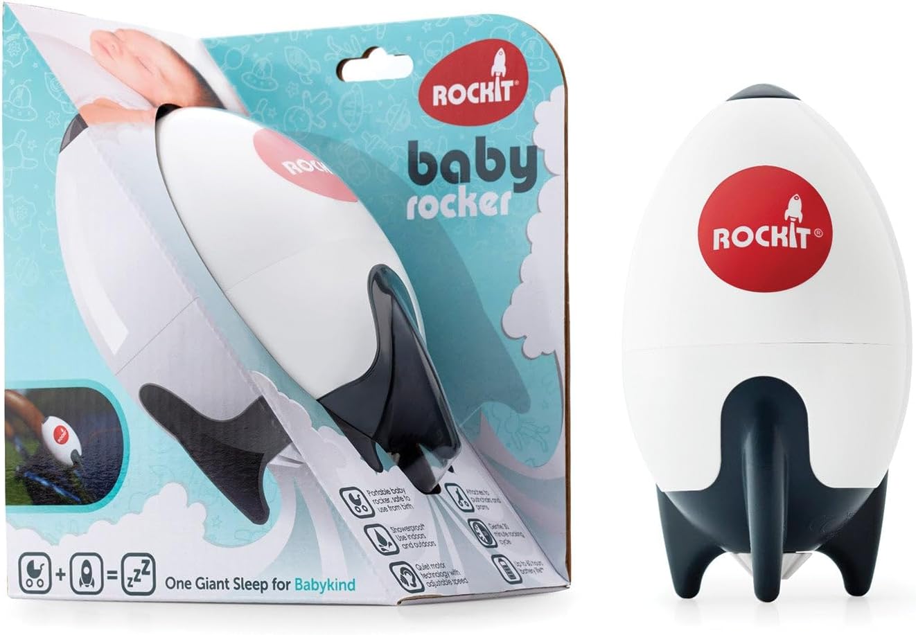 Rocker (AA Battery Version) - Baby Sleep Aid Gently Rocks Any Stroller or Buggy, Adjustable Speed with 60 Minute Timer - Fits All Pushchairs & Prams to Create a Portable Baby Bouncer