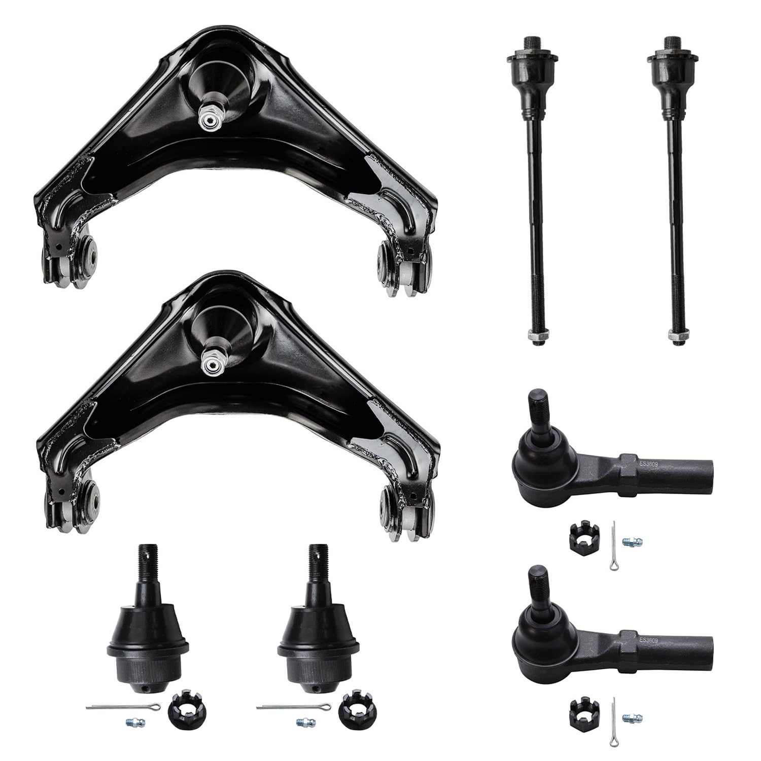 Detroit Axle - 8pc Front End Kit for 2001-2004 Chevrolet Silverado 2500