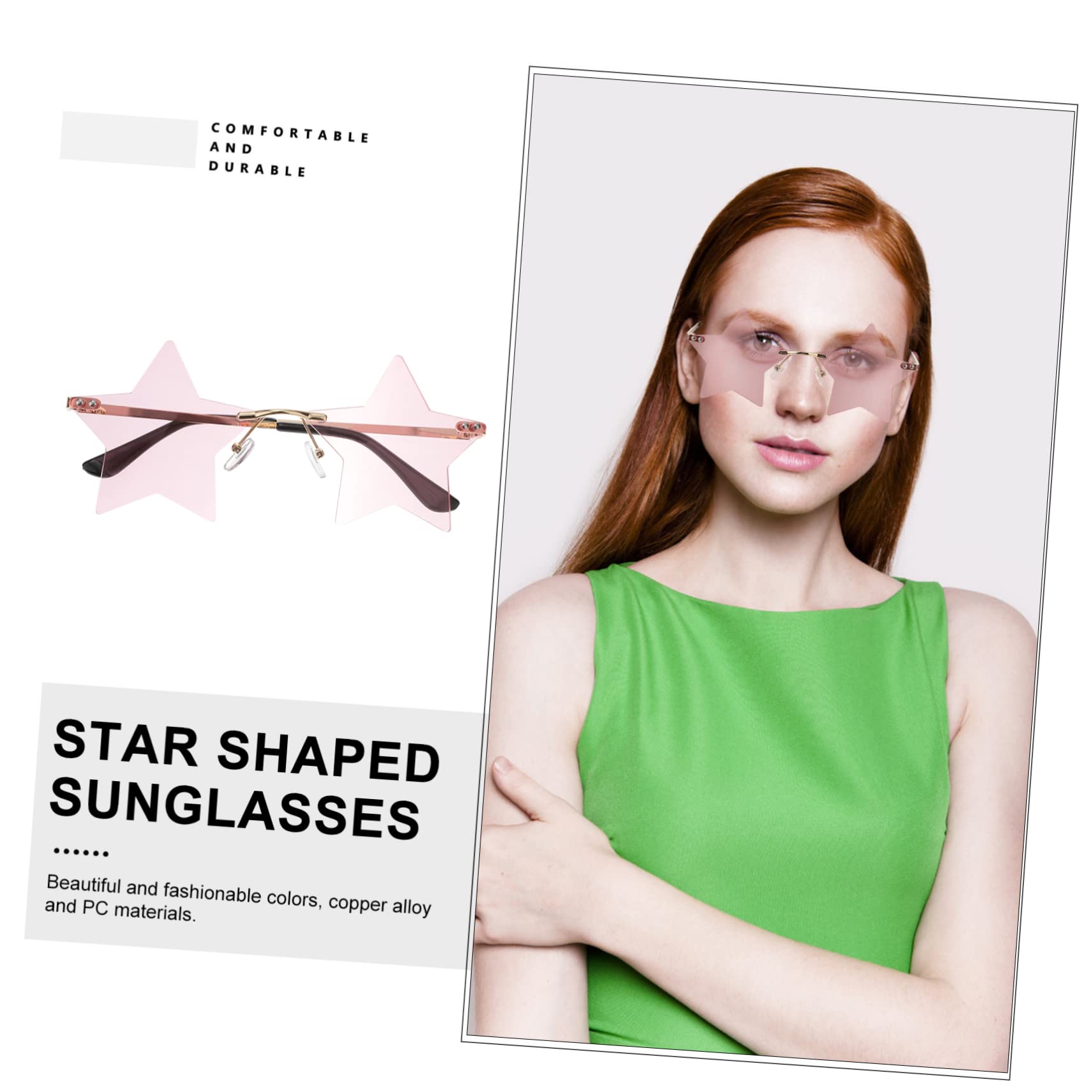 3 Pares Gafas De Sol De Fiesta Gafas De Fiesta De Moda Niño as De Sol Estrella as De De Disfraces Anteojos Víspera De Todos Perder Aleación De Cobre Accesorios