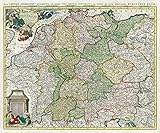  Historische Karte: Deutschland - Das Heilige Römische Reich 1740 (Plano)