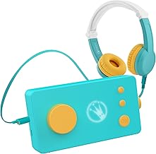 Lunii - Pack de Voyage Ma Fabrique à Histoires Verte et Son Casque - Boîte à Histoires avec Casque Audio Enfant - Livre Audio de 24 Histoires interactives Inclus à télécharger