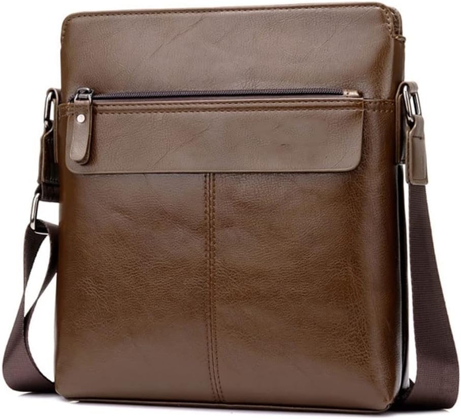 Messenger Bag Leather Men Shoulder Bag Small Male Crossbody Bag for Men Leather Sling Bag Business Handbag