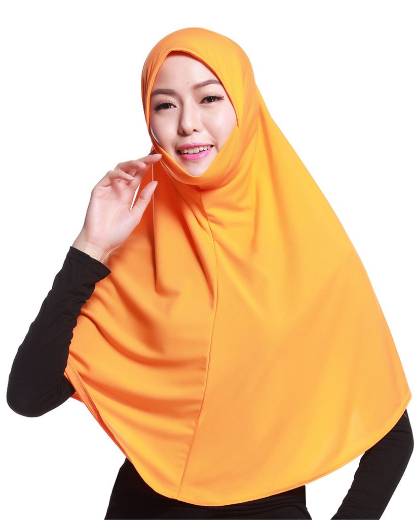 GladThink Womens Muslim Hijab Scarf With More colors Orange