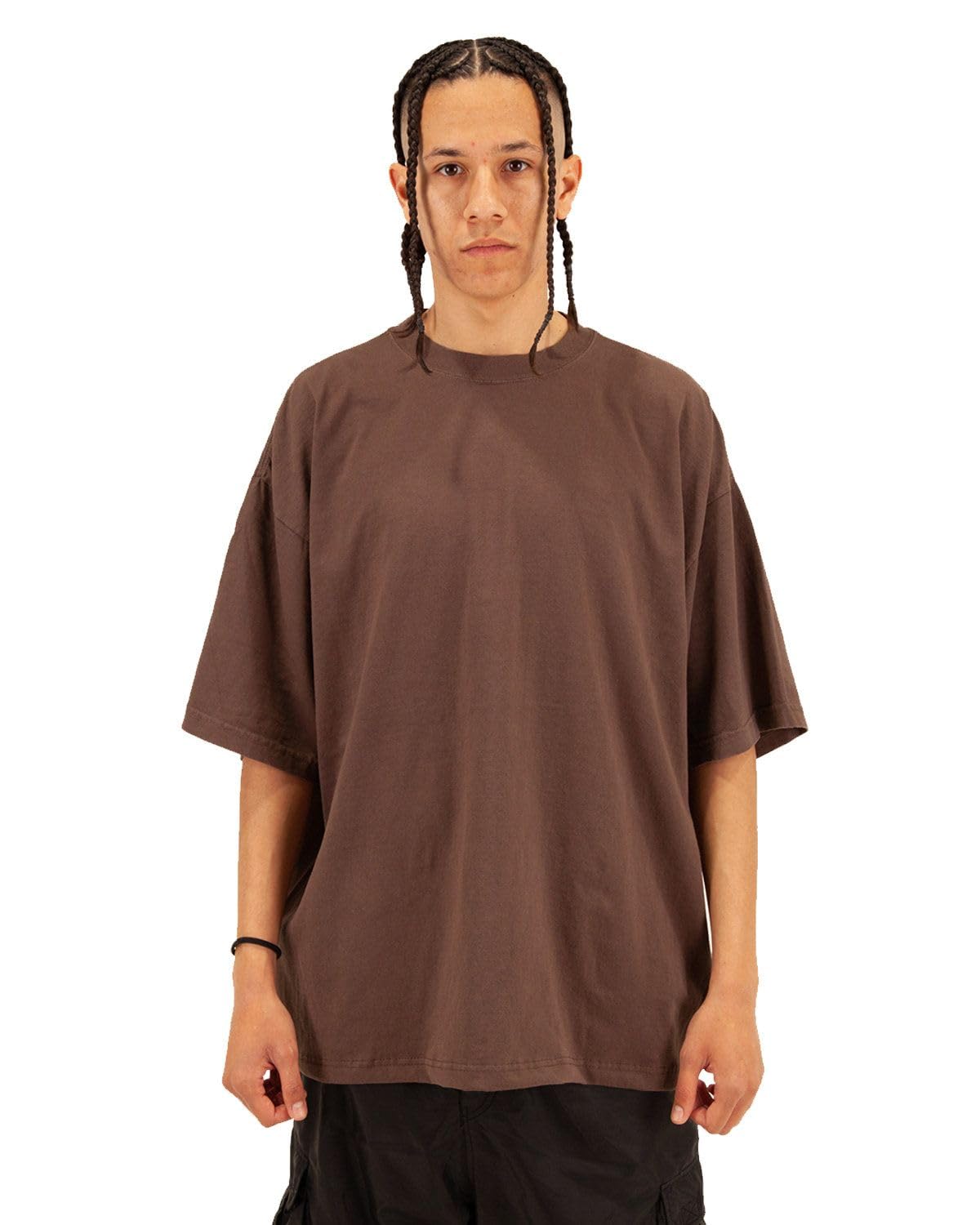 Tシャツ(長袖/七分) DRY COTTON PLANE OVER WIDE T-SHRT Garment-Dyed Drop Shoulder T-Shirt in 7.5oz by Shakawear