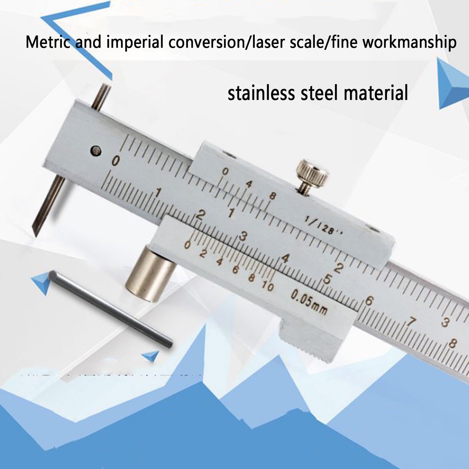 Pies De Rey Vernier Digital Calibrador Profesional Stainless Hardened Precisión Medición Dimensional Con Ruedas Auxiliares Marcaje Conversión Sistemas Métrico Imperial (0-500MM 0.05mm)