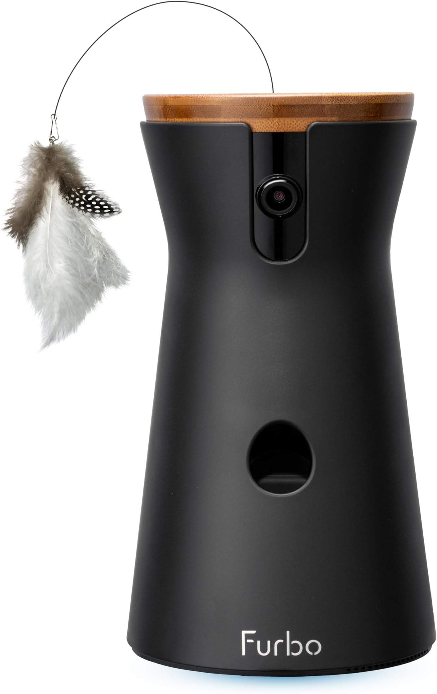 Furbo 360° Cat Camera [SUBSCRIPTION PURCHASE REQUIRED] – Smart Pet Camera w/Phone App, 2-Way Audio, Feather Wand & Treat Tosser, 1080p HD, Meow Alerts & Night Vision (3-Month Commitment to Unlock)