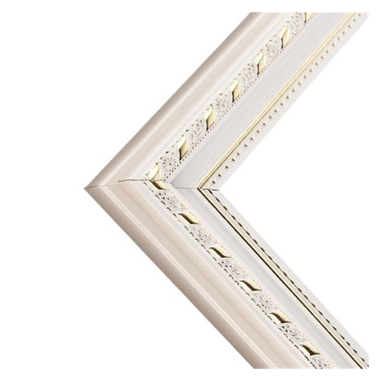 Cadre photo en bois massif blanc 50x50cm pour décoration d'intérieur personnalisable