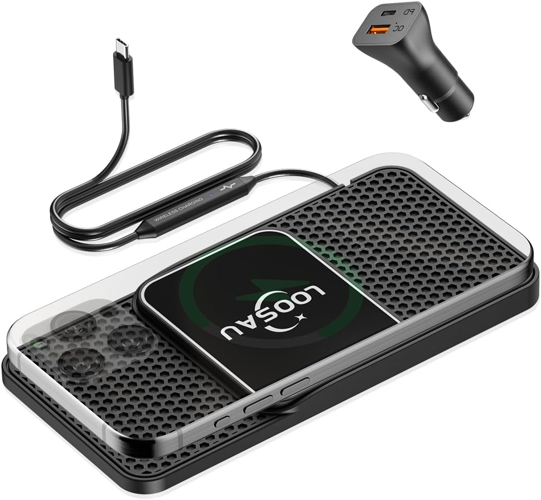 Aazon.co: Wireless Car Charger, Polxs Fast Wireless Charger Charging - View #6
