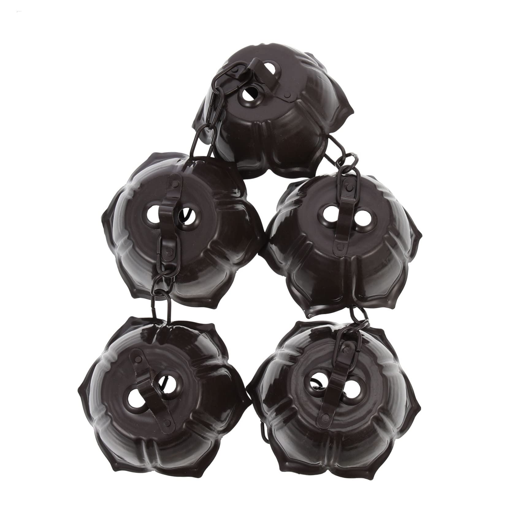 Toddmomy Aluminum Rain Chain with Flower Cup Design for Gutter and Downspout Decorative Metal Rainwater Catcher Replacement Rain Chain for Garden and Patio Durable Outdoor Water Diverter