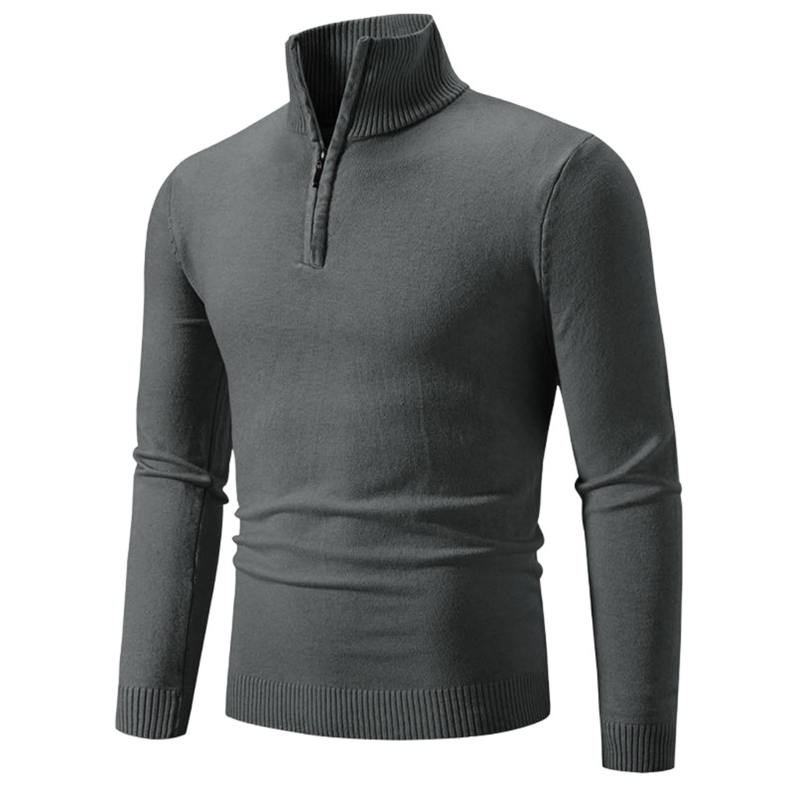 Pull à fermeture éclair confortable pour vos sorties casual d'hiver - 8