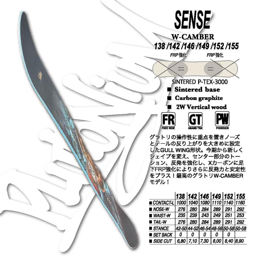 Amazon | スノーボード Plutonium プルトニウム SENSE 2025. モデル