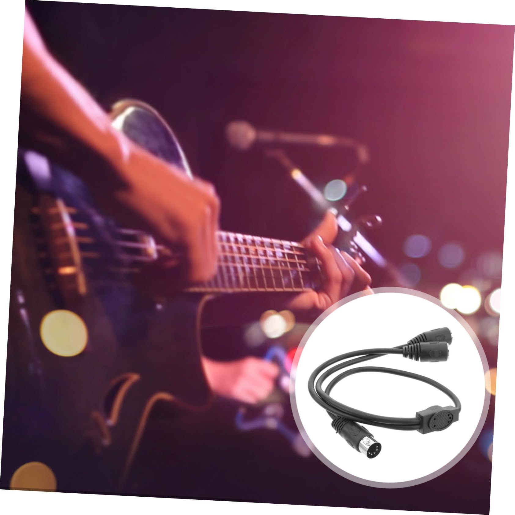 BESTonZON 3 Pezzi Diviso In Due Cavo Audio Adattatore Midi Cavo Din Splitter A 5 Pin Cavo Midi Y Splitter Cavo Splitter Midi Cavo Midi Maschio A Doppio Femmina Adattatore Din A 5 Pin