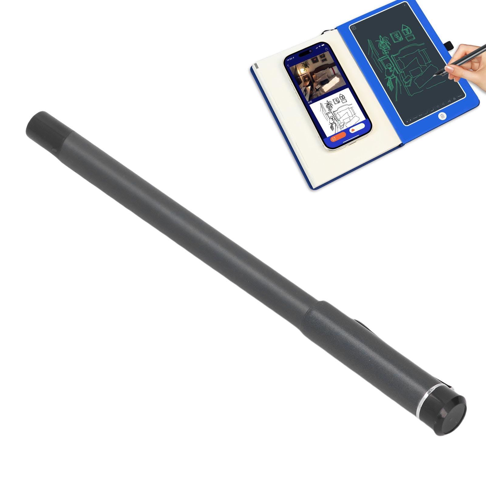 Yctze Stylo Intelligent pour la Prise de Notes, Ensemble de Carnets de Notes Intelligents, Stylet Intelligent de Reconnaissance de Texte OCR avec Synchronisation Numérique en Temps Réel, Bluetooth
