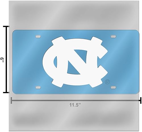 Miniatura 298 de Rico Industries Placa de matrícula de metal con incrustaciones láser de Florida Gators de la NCAA plateado,Alternativo,Negro -,Negro/Plata,Azul,azul