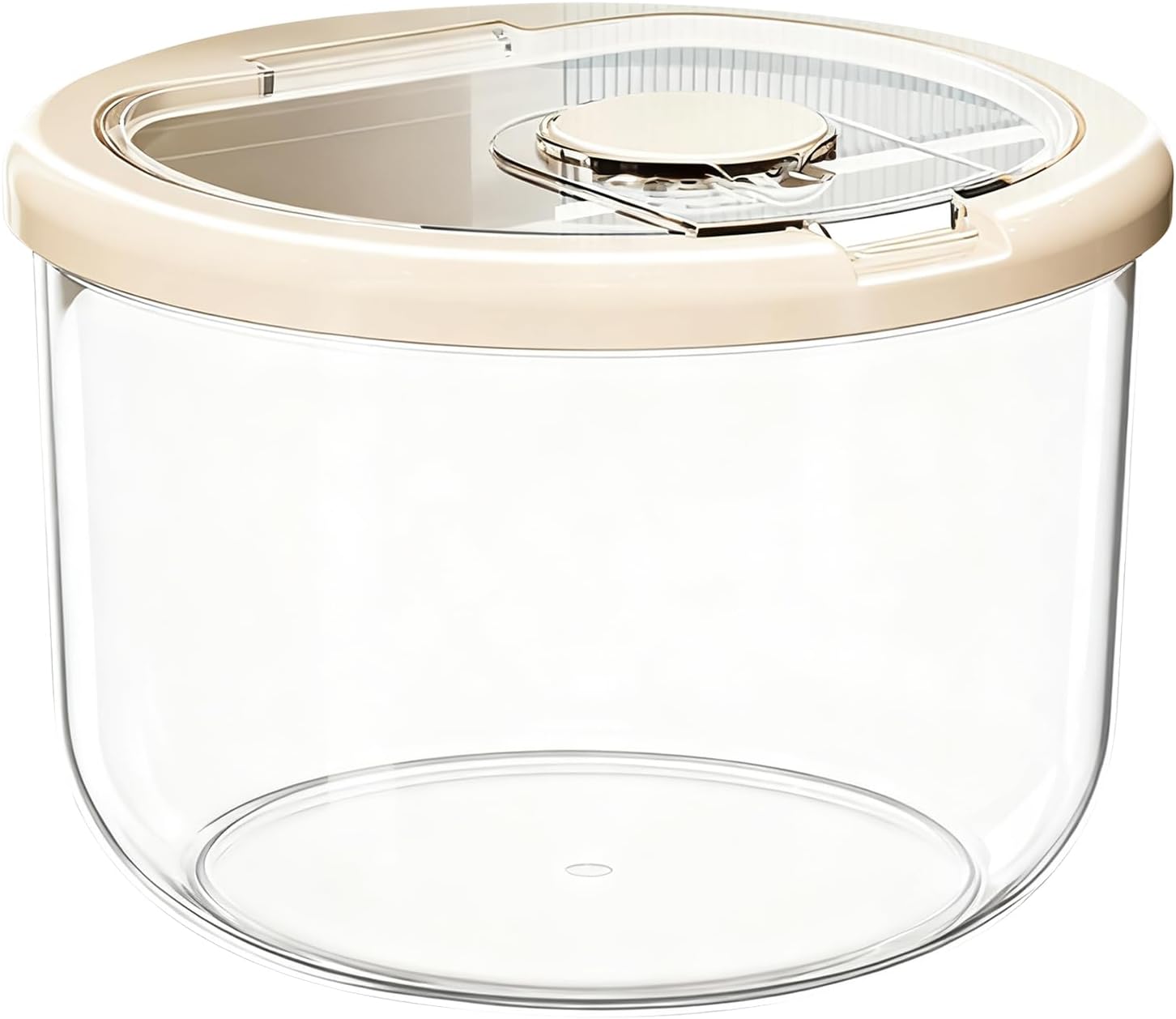 Pet Food Container - Sealed Storage Bin, Large Capacity Lid, Strong Design, Easy Access Feature, Pet Accessory, Food Container for Kitten, Puppy, Cat, Snacks, Kitchen, Pantry, Home