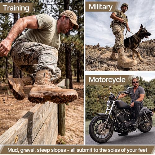 Image of FREE SOLDIER Men's LT Military Tactical 8 inch Daily Work Boots