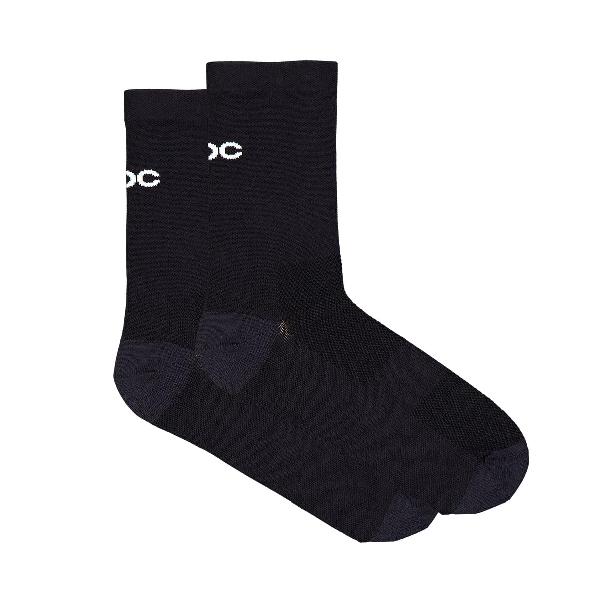 POC Cadence Road Sock – cycling socks for road cycling with breathable air mesh, targeted midfoot support, flat toe seam, waffle knit comfort