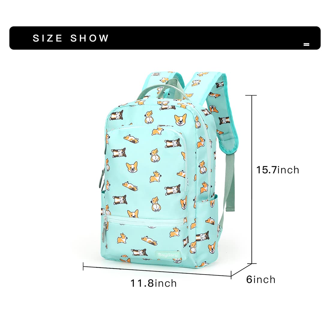 Lindas mochilas de perro Corgi para niñas y niños, mochila escolar para mujeres, hombres y adolescentes