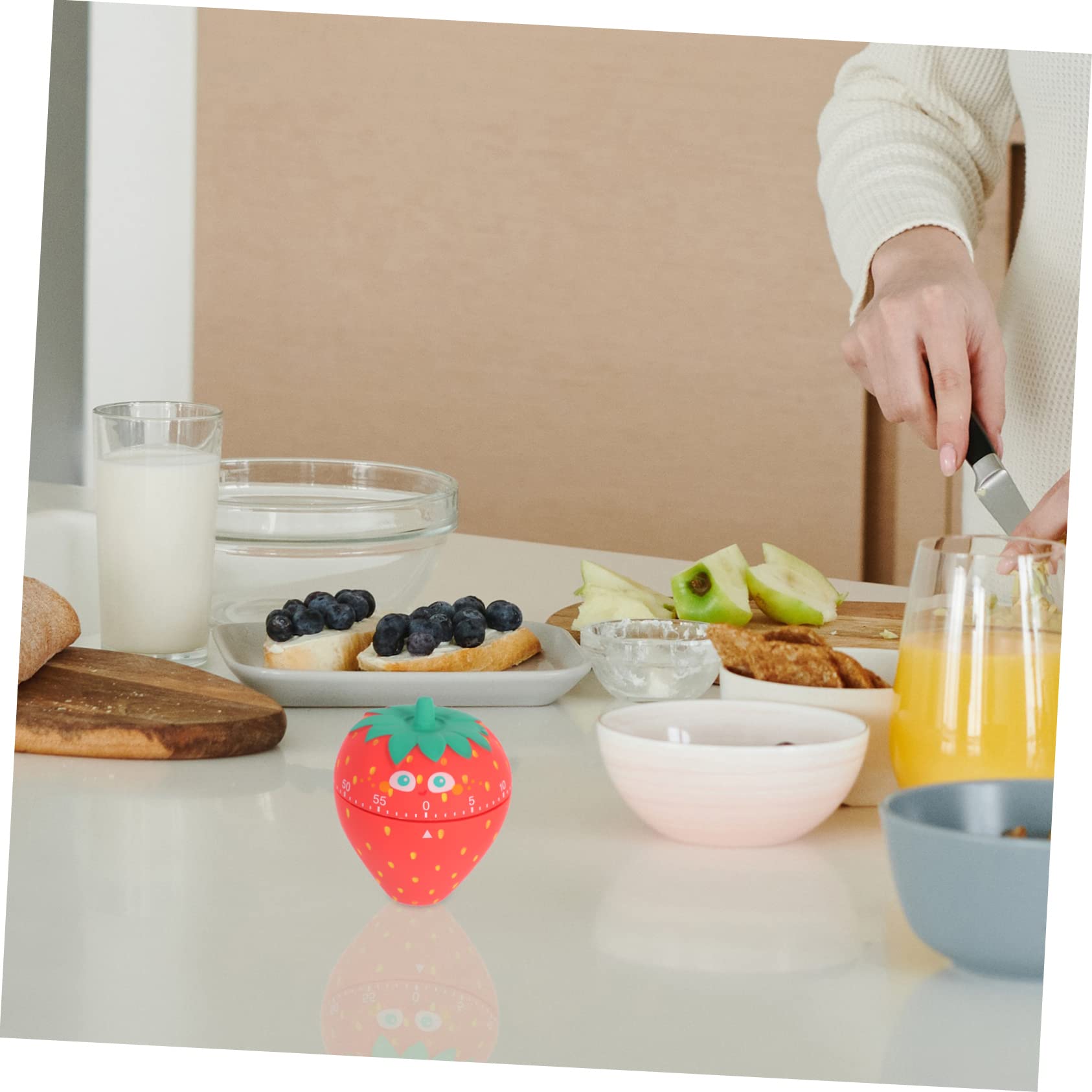 Cabilock Küchentimer In Kürbisform – Mechanisch, 60 Minuten, Ohne Batterie, Für Backen & Kochen
