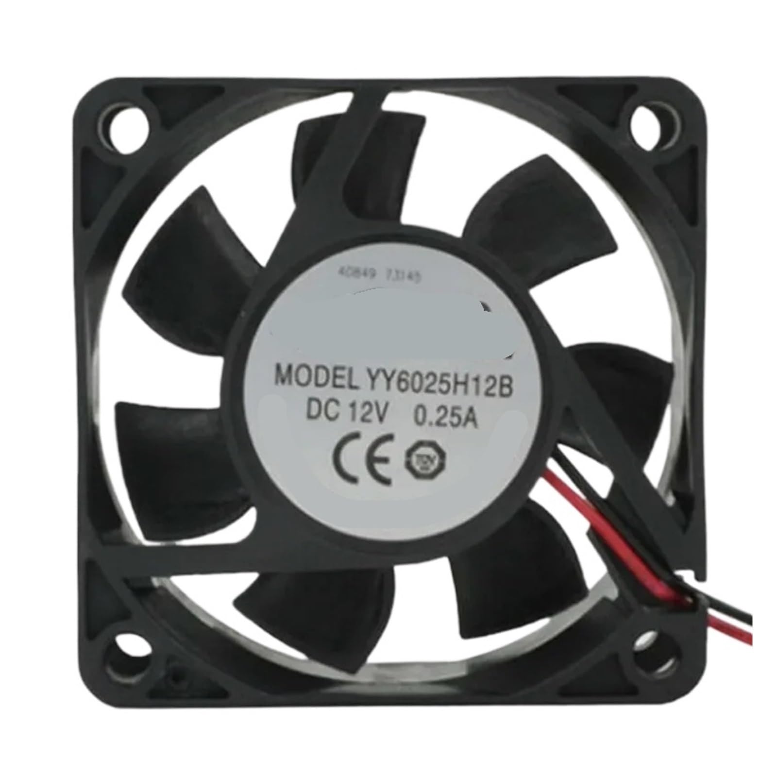 YMUGUEGH YY6025H12B cooling fan DC12V 0.25A 60 * 60 * 25mm 2wire