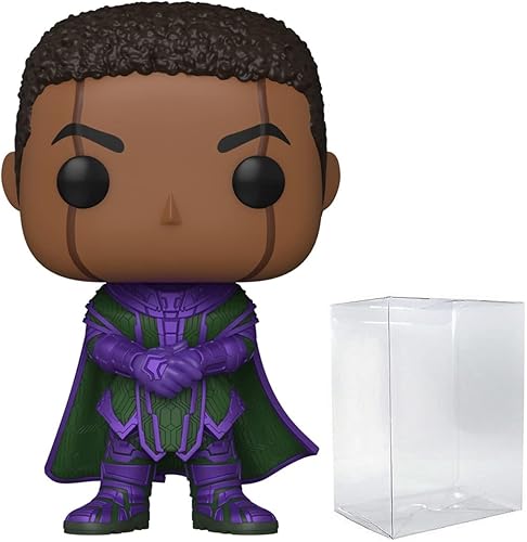 POP Marvel: Ant-Man and The Wasp: Quantumania - Figura de vinilo de Kang Funko (paquete con funda protectora de caja compatible), multicolor, 3.75