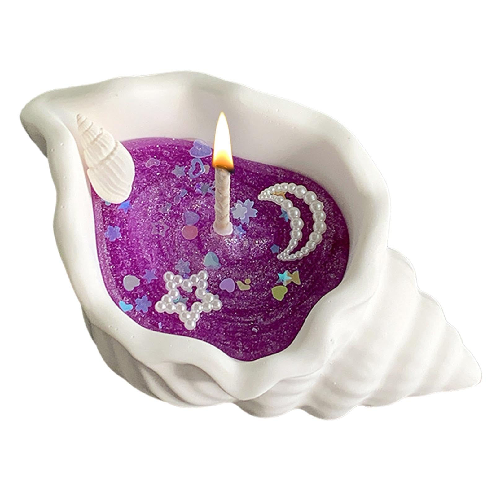 Shell-Shaped Scented Candles, Seashell Soy Wax Candles, Scented, Aromatherapy for Stress Relief