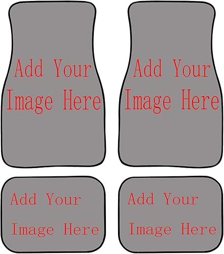 Biyejit Tapetes personalizados para interiores de automóvil, ajuste universal, parte delantera y trasera, juego completo de 4 accesorios de diseño